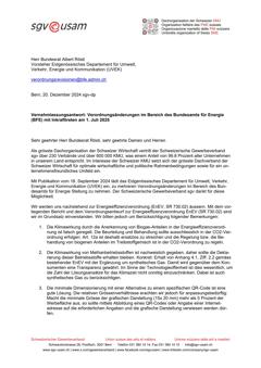  Verordnungsänderungen im Bereich des Bundesamts für Energie (BFE) mit Inkrafttreten am 1. Juli 2025