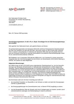  21.432 n Pa. Iv. Ryser. Grundlagen für ein CO2-Grenzausgleichssystem schaffen