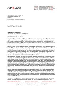  Anpassung der nationalen Teststrategie