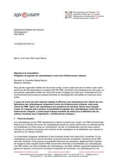  Obligation de signaler les cyberattaques contre des infrastructures critiques