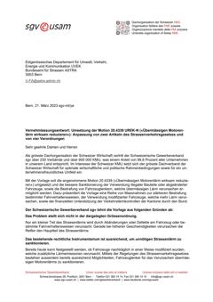  Umsetzung der Motion 20.4339 UREK-N («Übermässigen Motorenlärm wirksam reduzieren»): Anpassung von zwei Artikeln des Strassenverkehrsgesetzes und von vier Verordnungen