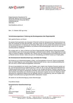  Änderung des Bundesgesetzes über Regionalpolitik