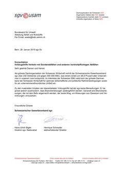  Konsultation Vollzugshilfe Verkehr mit Sonderabfällen und anderen kontrollpflichtigen Abfällen