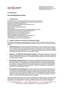  Grundlagenpapier Gesundheitspolitischer Radar